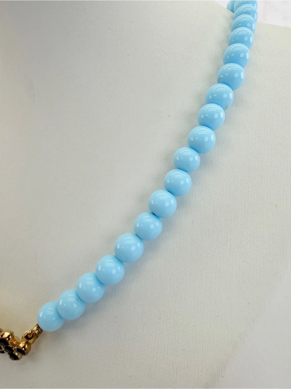 Chanel Choker Coco Mark/Flower C23A Choker Tiffany Blue